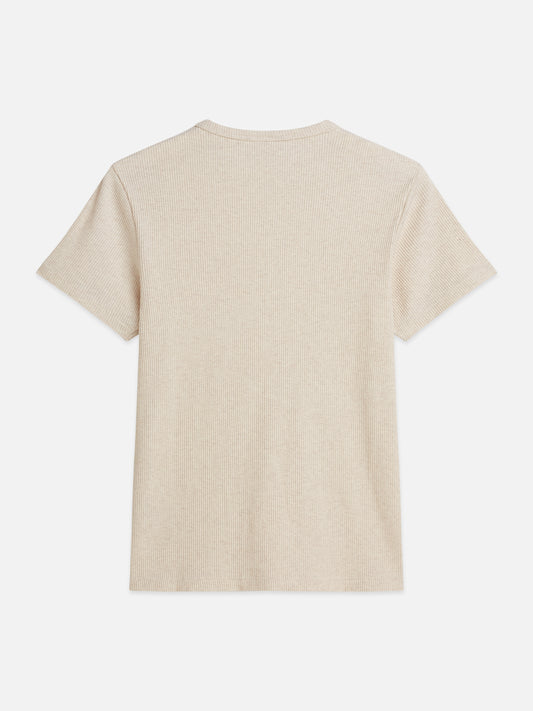 Gray טי שירט קצרה לנשים Rib SCOTCH & SODA