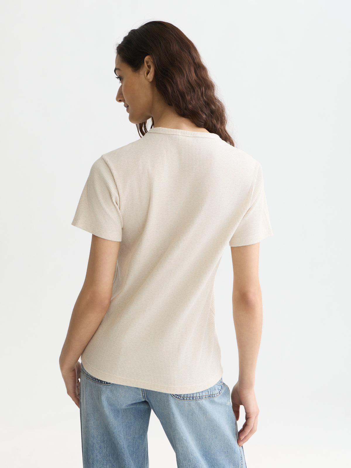 Lavender טי שירט קצרה לנשים Rib SCOTCH & SODA