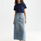 White Smoke טי שירט קצרה לנשים Rib SCOTCH & SODA