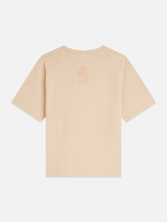 Wheat טי שירט קצרה לנשים Flock Artwork SCOTCH & SODA