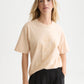 Seashell טי שירט קצרה לנשים Flock Artwork SCOTCH & SODA