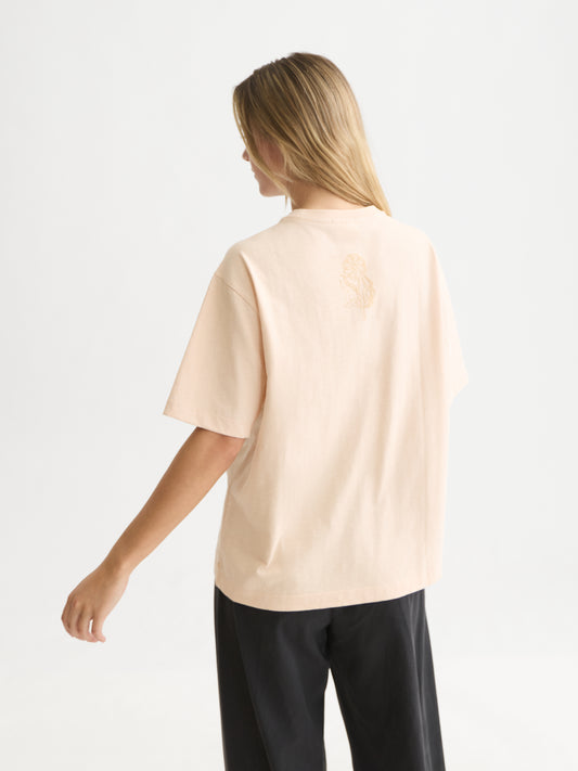 Lavender טי שירט קצרה לנשים Flock Artwork SCOTCH & SODA