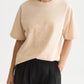 Black טי שירט קצרה לנשים Flock Artwork SCOTCH & SODA