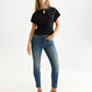 White Smoke טי שירט קצרה לנשים Ruched SCOTCH & SODA