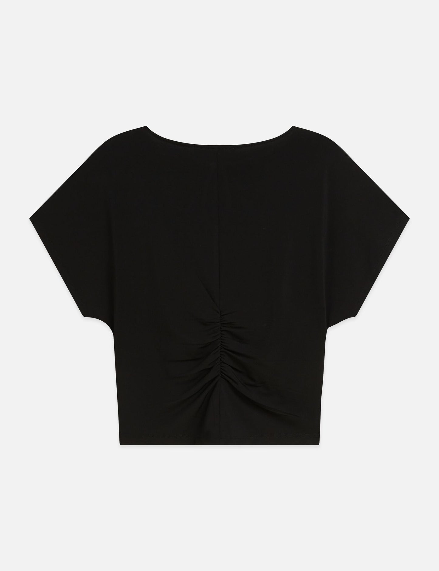 Black טי שירט קצרה לנשים Ruched SCOTCH & SODA