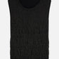 Black גופיה לנשים Smock Stitch SCOTCH & SODA