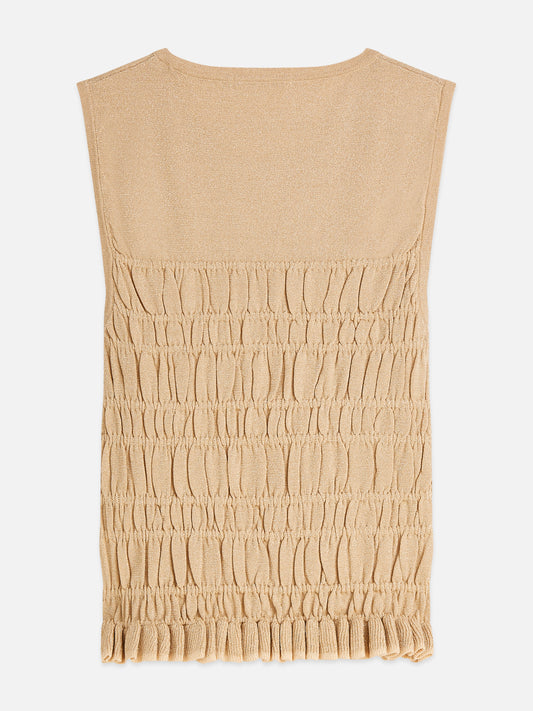 Tan גופיה לנשים Smock Stitch SCOTCH & SODA