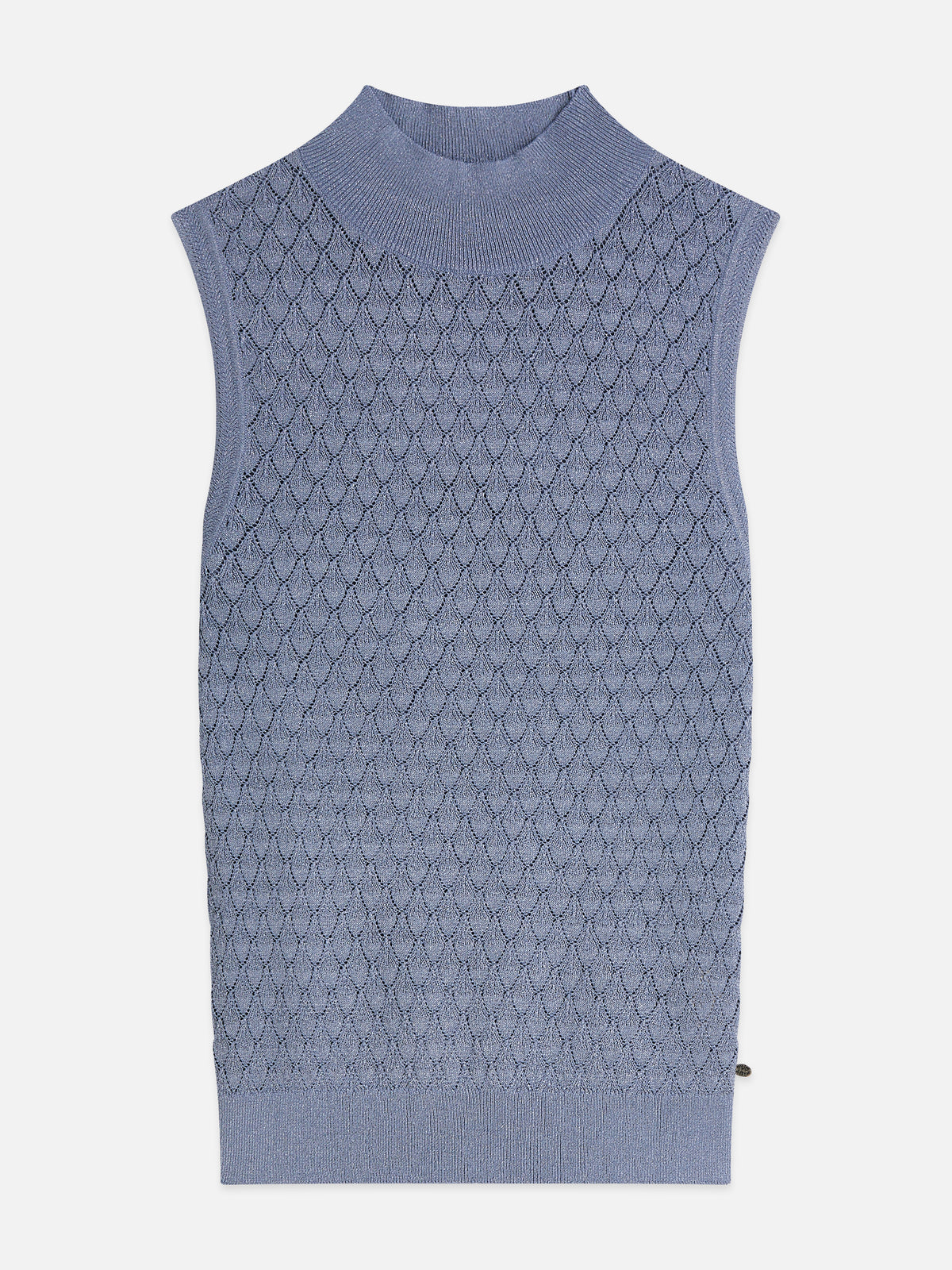 Light Slate Gray גופיה לנשים Pointelle Metallic SCOTCH & SODA