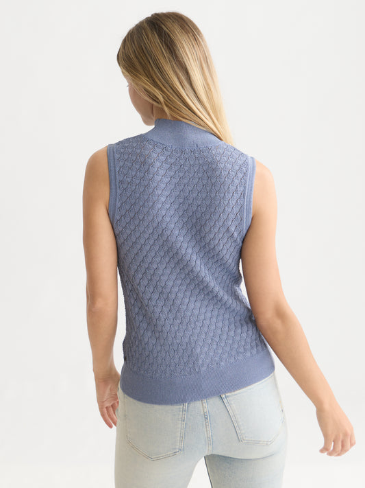 Lavender גופיה לנשים Pointelle Metallic SCOTCH & SODA
