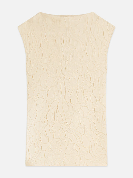 Light Gray גופיה לנשים Embossed Pleat SCOTCH & SODA