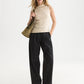 White Smoke גופיה לנשים Embossed Pleat SCOTCH & SODA