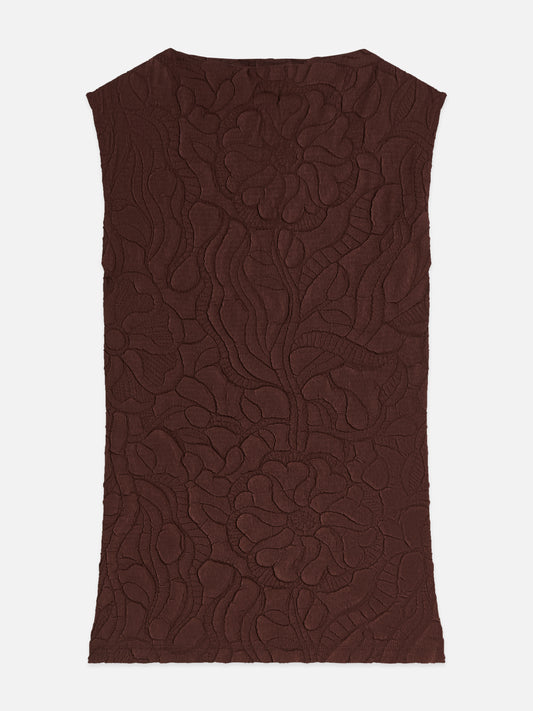 Dark Slate Gray גופיה לנשים Embossed Pleat SCOTCH & SODA