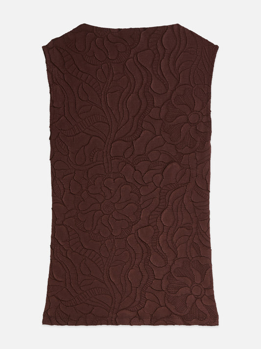 Dark Slate Gray גופיה לנשים Embossed Pleat SCOTCH & SODA
