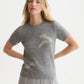 Lavender סוודר לנשים Embroidered Short-Sleeved SCOTCH & SODA