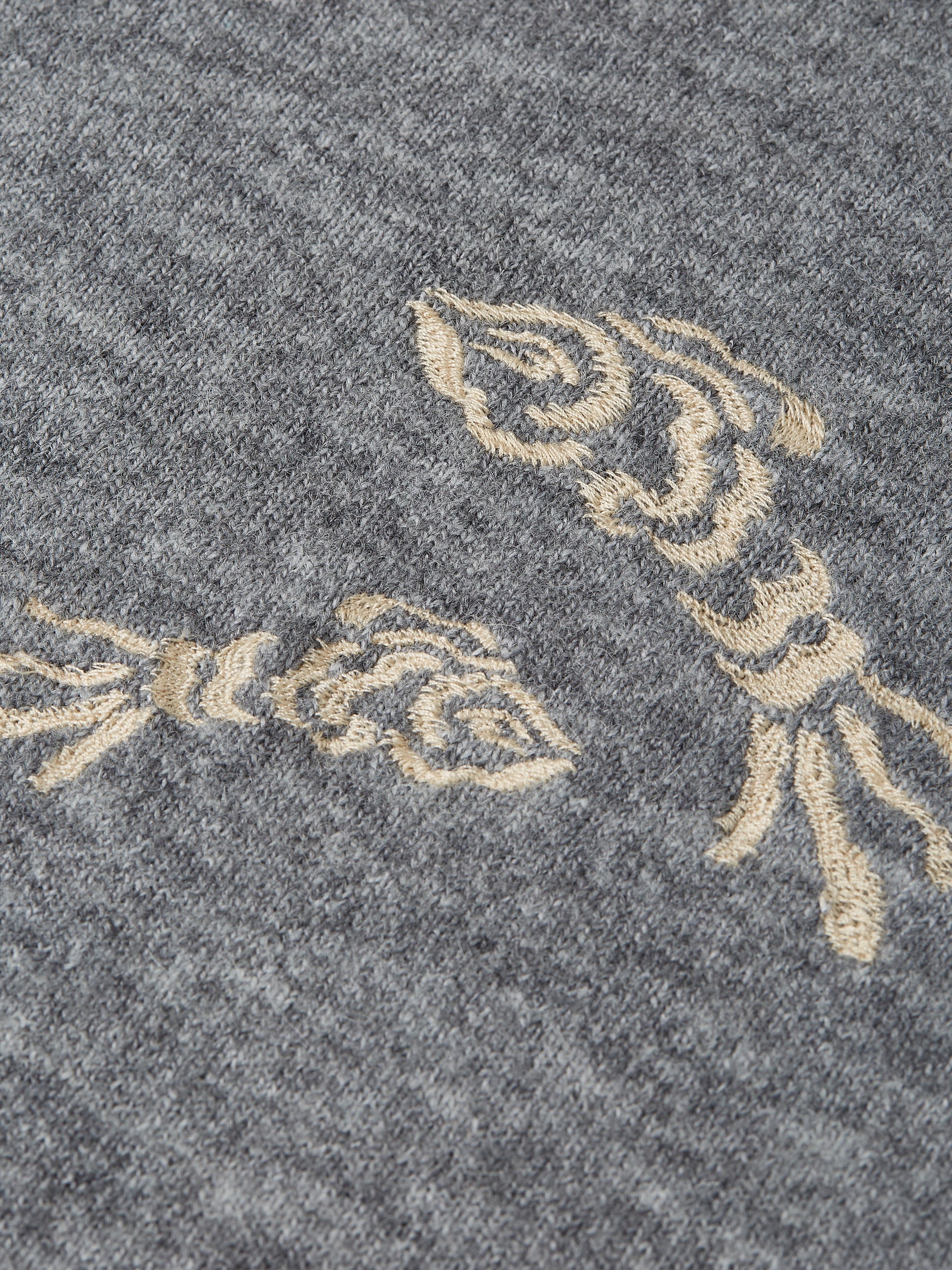 Dim Gray סוודר לנשים Embroidered Short-Sleeved SCOTCH & SODA
