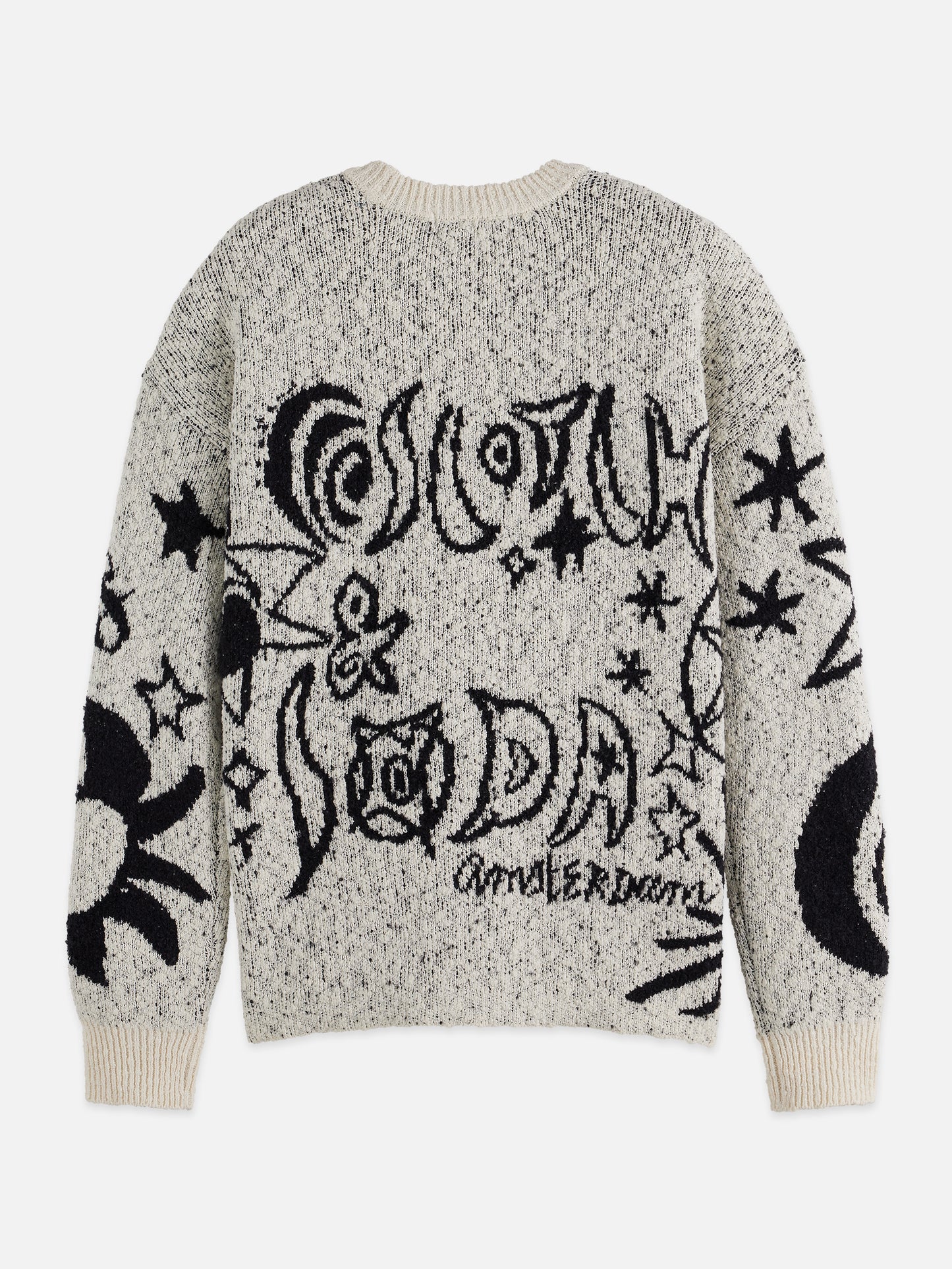 White Smoke סוודר לנשים Jacquard Motif Oversized SCOTCH & SODA