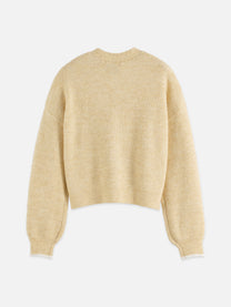 Tan קרדיגן לנשים Fuzzy Relaxed SCOTCH & SODA