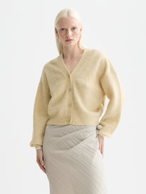 White Smoke קרדיגן לנשים Fuzzy Relaxed SCOTCH & SODA