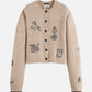 White Smoke קרדיגן לנשים Embroidered Crew SCOTCH & SODA