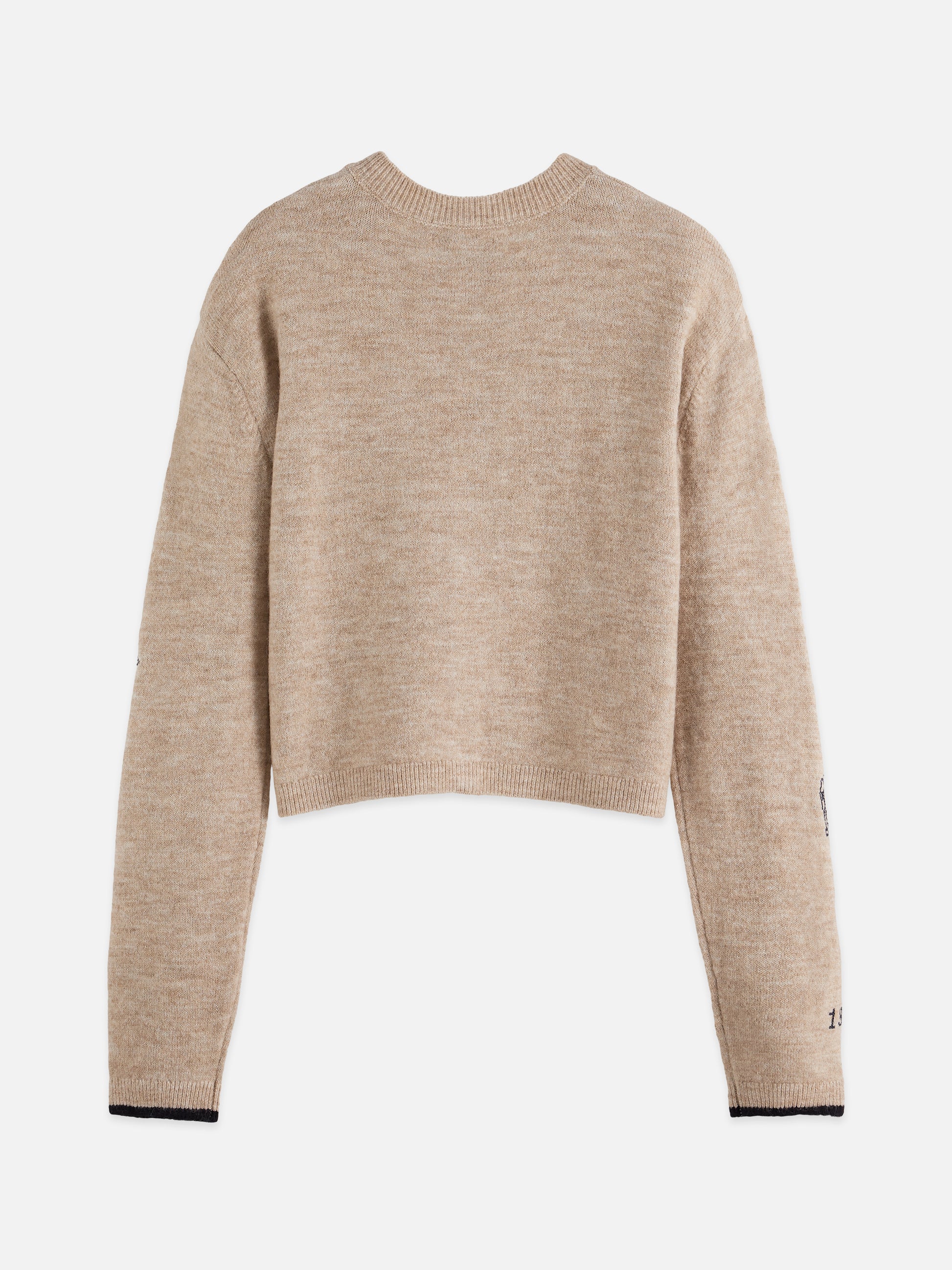 White Smoke קרדיגן לנשים Embroidered Crew SCOTCH & SODA