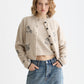 White Smoke קרדיגן לנשים Embroidered Crew SCOTCH & SODA