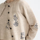 Rosy Brown קרדיגן לנשים Embroidered Crew SCOTCH & SODA