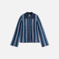 White Smoke PLEATED STRIPE COLLARED CARDIGAN סוודר SCOTCH & SODA
