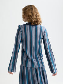 Lavender סוודר קרדיגן לנשים Pleated Stripe SCOTCH & SODA