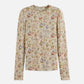 Dark Gray סוודר לנשים All Over Printed Long SCOTCH & SODA