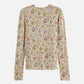 Dark Gray סוודר לנשים All Over Printed Long SCOTCH & SODA