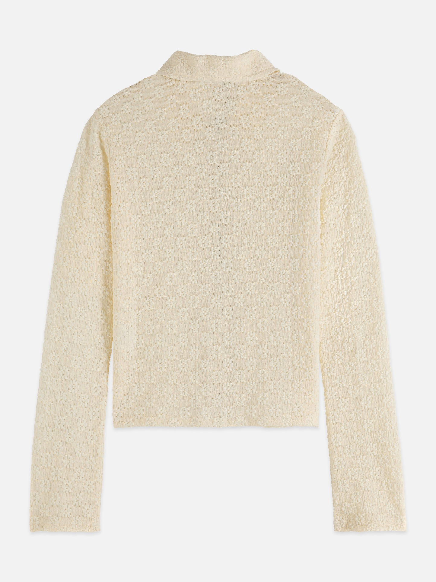 Light Gray קרדיגן רוכסן לנשים Open Structure SCOTCH & SODA