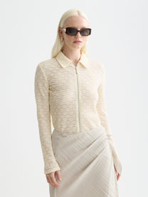 Seashell קרדיגן רוכסן לנשים Open Structure SCOTCH & SODA