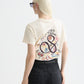 White Smoke טי שירט לנשים Washed Artwork - מהדורת 40 שנה SCOTCH & SODA