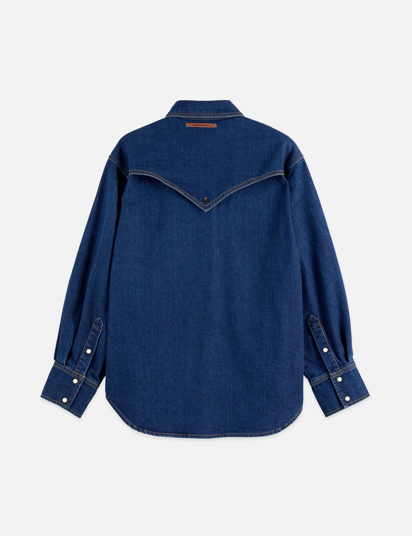 Midnight Blue חולצה מכופתרת ארוכה לנשים Western Denim SCOTCH & SODA
