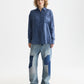 White Smoke חולצה מכופתרת ארוכה לנשים Linen Back Detail SCOTCH & SODA