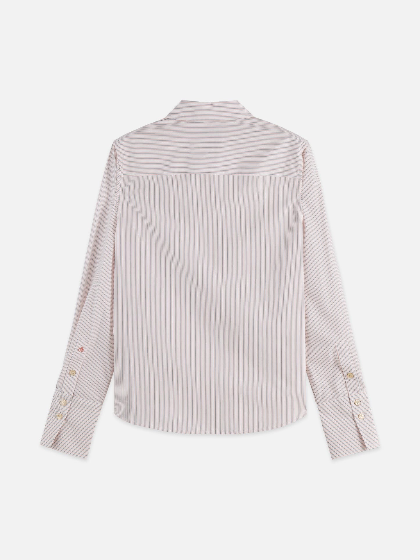 Light Gray חולצה מכופתרת ארוכה לנשים Regular Fit Poplin Shirt SCOTCH & SODA