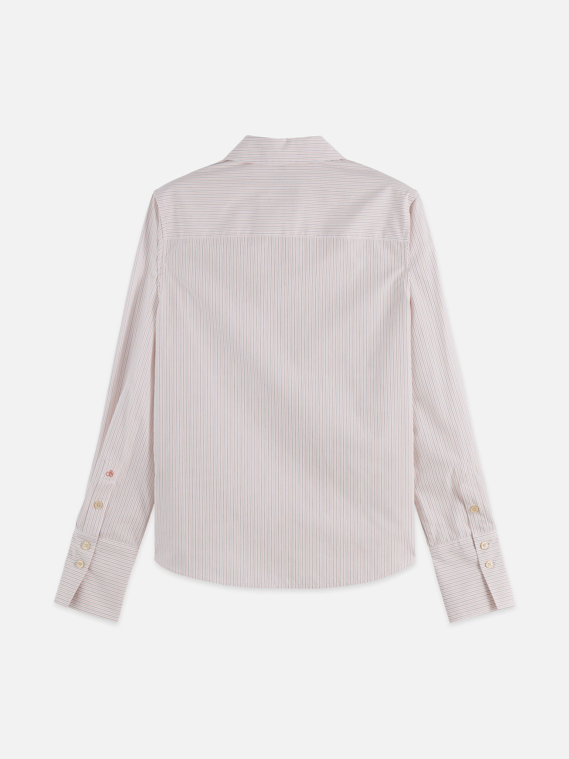 Light Gray חולצה מכופתרת ארוכה לנשים Regular Fit Poplin Shirt SCOTCH & SODA