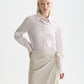 Lavender חולצה מכופתרת ארוכה לנשים Regular Fit Poplin Shirt SCOTCH & SODA