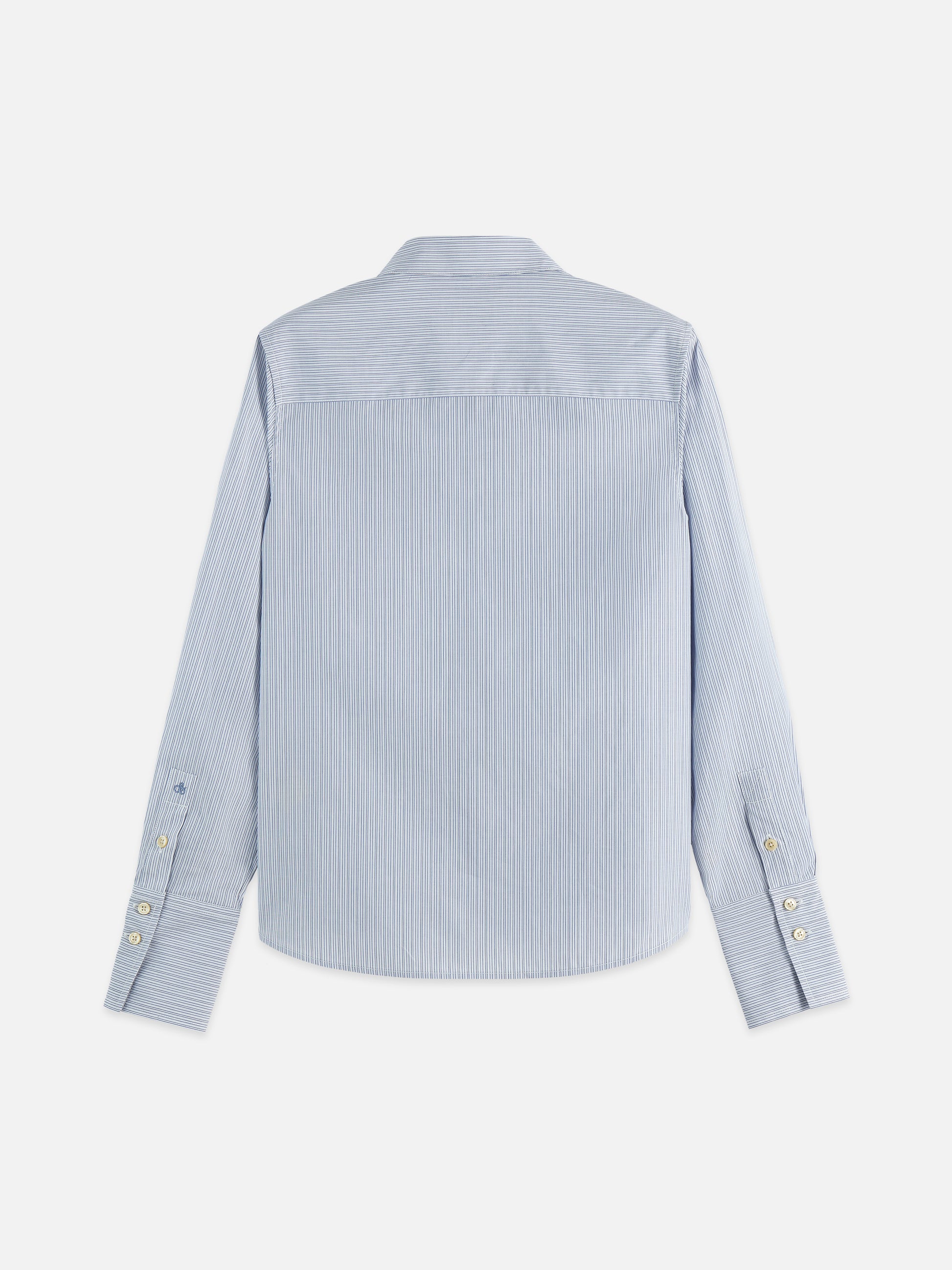 Gray חולצה מכופתרת ארוכה לנשים Regular Fit Poplin Shirt SCOTCH & SODA