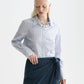 Lavender חולצה מכופתרת ארוכה לנשים Regular Fit Poplin Shirt SCOTCH & SODA