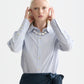 White Smoke חולצה מכופתרת ארוכה לנשים Regular Fit Poplin Shirt SCOTCH & SODA