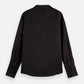 Black CORE VISCOSE SATIN SHIRT חולצה מכופתרת ארוכה SCOTCH & SODA