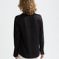 Black CORE VISCOSE SATIN SHIRT חולצה מכופתרת ארוכה SCOTCH & SODA