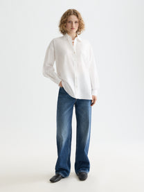 Lavender חולצה מכופתרת ארוכה לנשים Girlfriend SCOTCH & SODA