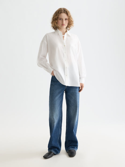 Lavender CORE GIRLFRIEND POPLIN SHIRT חולצה מכופתרת ארוכה SCOTCH & SODA