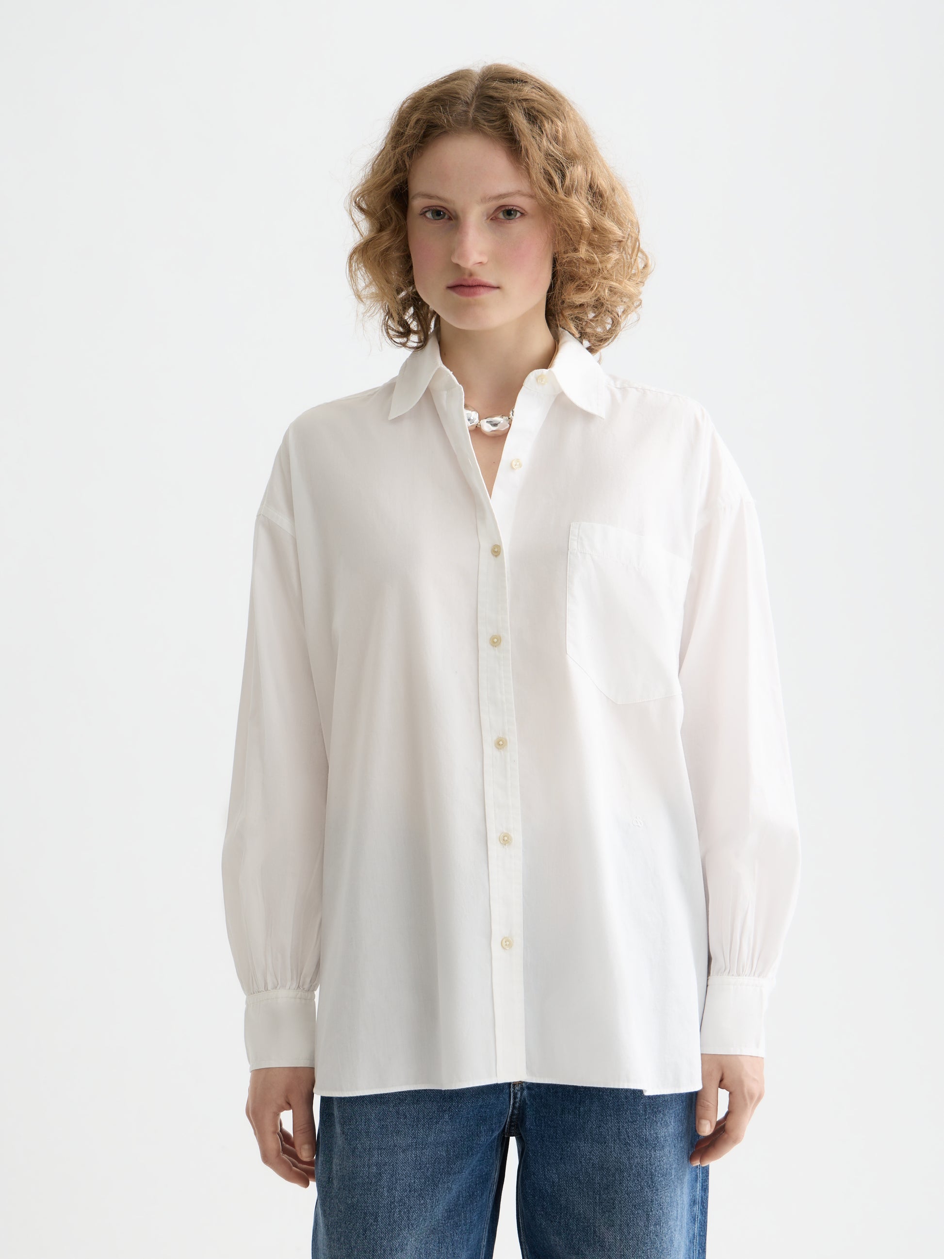 Lavender CORE GIRLFRIEND POPLIN SHIRT חולצה מכופתרת ארוכה SCOTCH & SODA