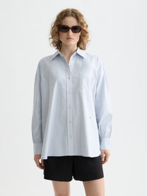 Lavender חולצה מכופתרת ארוכה לנשים Girlfriend SCOTCH & SODA