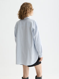 White Smoke חולצה מכופתרת ארוכה לנשים Girlfriend SCOTCH & SODA
