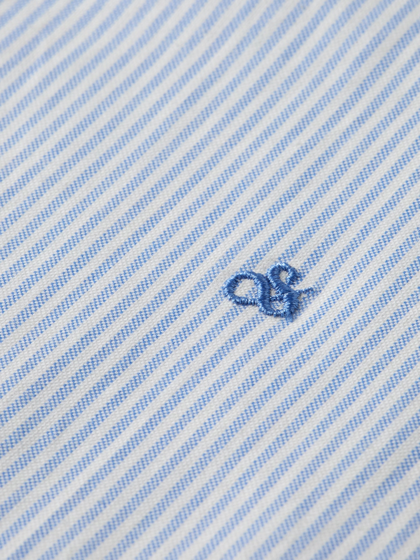 Light Gray CORE GIRLFRIEND OXFORD STRIPES SHIRT חולצה מכופתרת ארוכה SCOTCH & SODA