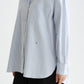 Light Gray CORE GIRLFRIEND OXFORD STRIPES SHIRT חולצה מכופתרת ארוכה SCOTCH & SODA